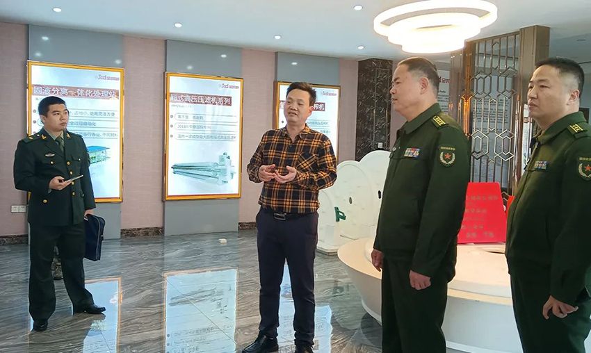 佛山軍分區(qū)政委、禪城區(qū)委常委領(lǐng)導(dǎo)一行蒞臨金凱地調(diào)研指導(dǎo)工作